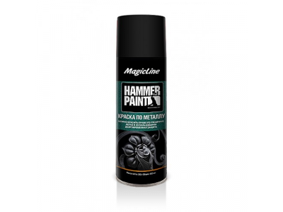 Краска по металлу (молотковая) черный (265г), ML4000 MagicLine