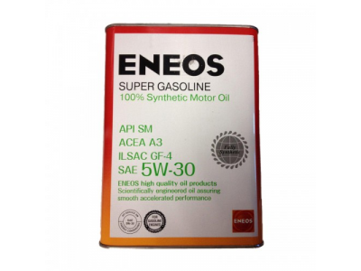 Масло моторное ENEOS Super Gasoline SM Синтетика 5W30 4л от ENEOS Масло моторное ENEOS Super Gasoline SM Синтетика 5W30 4л