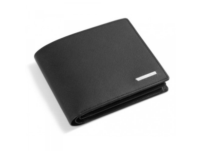 Мужской кожаный кошелек Skoda Men's Leather Wallet Black, артикул 51482 от VAG Мужской кожаный кошелек Skoda Men's Leather Wallet Black, артикул 51482
