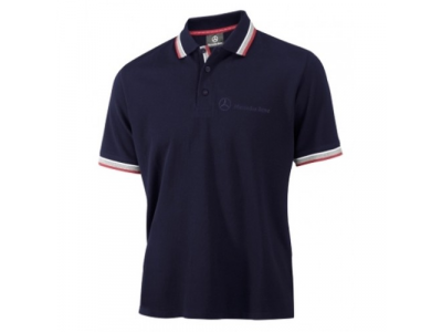 Мужская рубашка-поло Mercedes-Benz Men's Poloshirt Logo-Stick, Navy, артикул B66951935 от Mercedes Мужская рубашка-поло Mercedes-Benz Men's Poloshirt Logo-Stick, Navy, артикул B66951935
