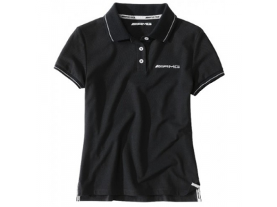 Женское поло Mercedes Women's Polo Shirt AMG Black, артикул B66953793 от Mercedes Женское поло Mercedes Women's Polo Shirt AMG Black, артикул B66953793
